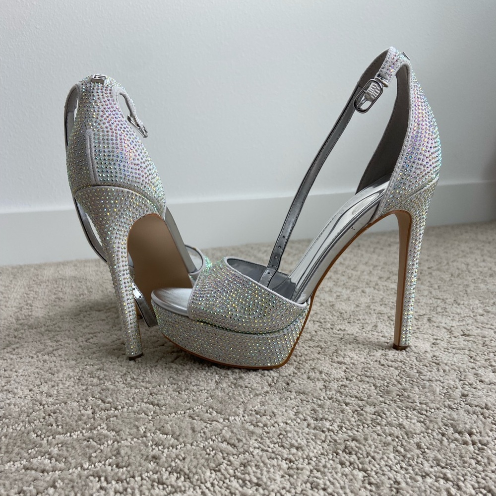 Silver Platform Heels